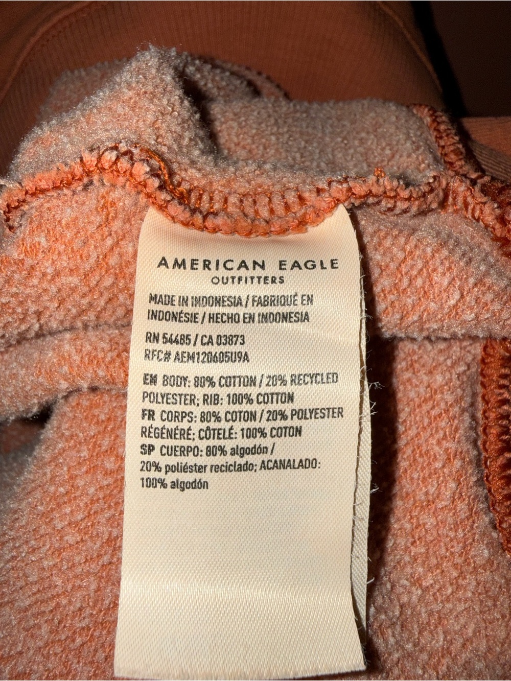 American Eagle Outfitters Orange Halloween Graphic Crewneck Sweatshirt - Picture 5 of 7